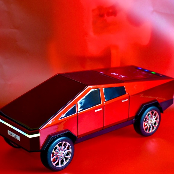 Tesla Cybertruck Shape Bluetooth Portable Speaker LED Screen XHD SOUND 12" - Picture 1 of 4